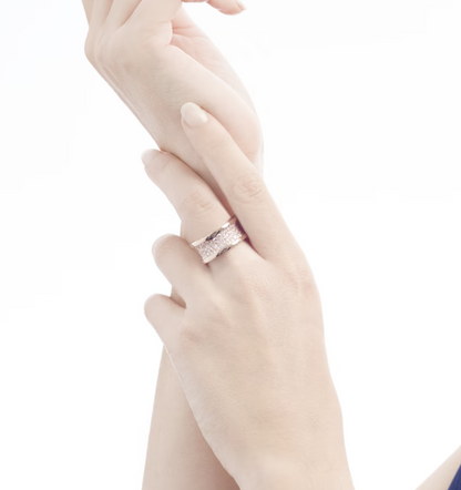 [⭐⭐JeweliWhal]ZERO 1 WITH PAVED DIAMONDS ON THE SPIRAL RING