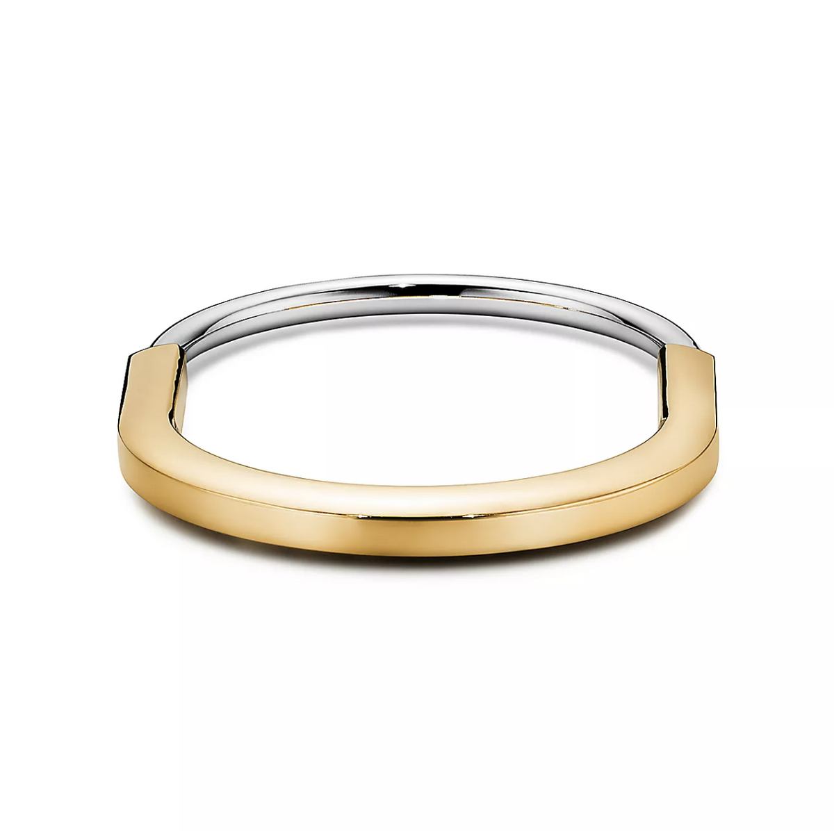 [JeweliWhal]LOCK BRACELET YELLOW AND WHITE GOLD