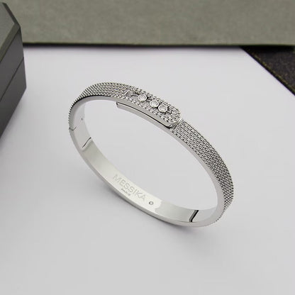 [⭐⭐JeweliWhal]Move Noa Full Pavé Diamond Bangle Bracelet