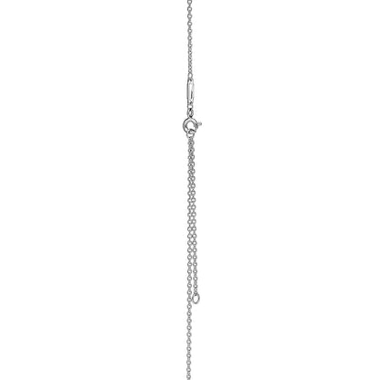 [JeweliWhal]KNOT PENDANT SILVER DIAMOND NECKLACE