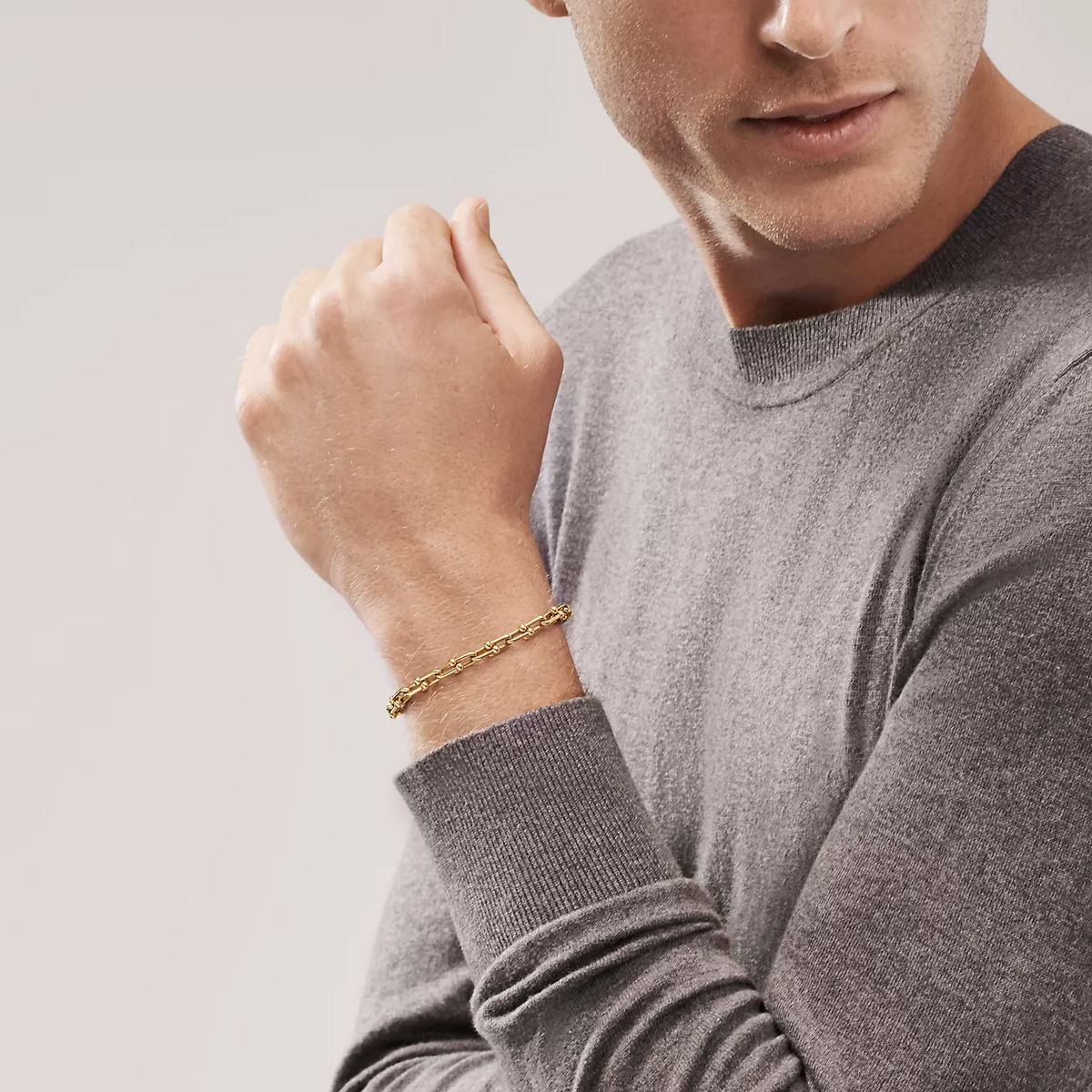 [JeweliWhal]HARDWEAR SMALL LINK 26 MOTIF GOLD BRACELET