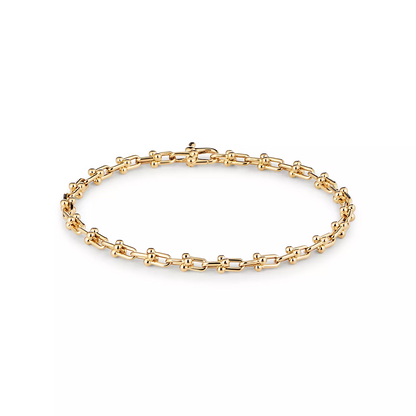 [JeweliWhal]HARDWEAR MICRO LINK 44 MOTIF GOLD BRACELET