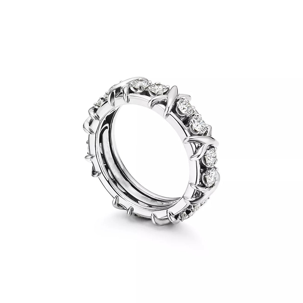 [JeweliWhal]SIXTEEN STONE SILVER RING