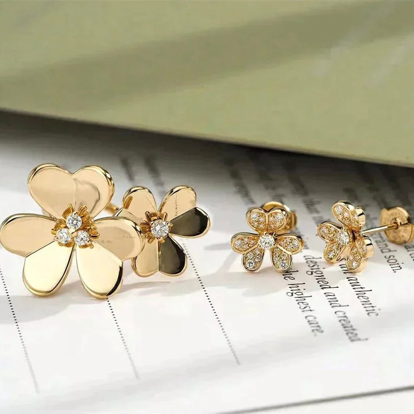 [⭐⭐JeweliWhal]CLOVER COMOS GOLD DIAMOND RING