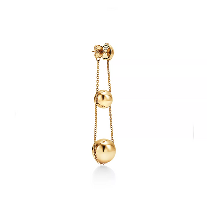 [JeweliWhal]TRIPLE DROP GOLD EARRINGS