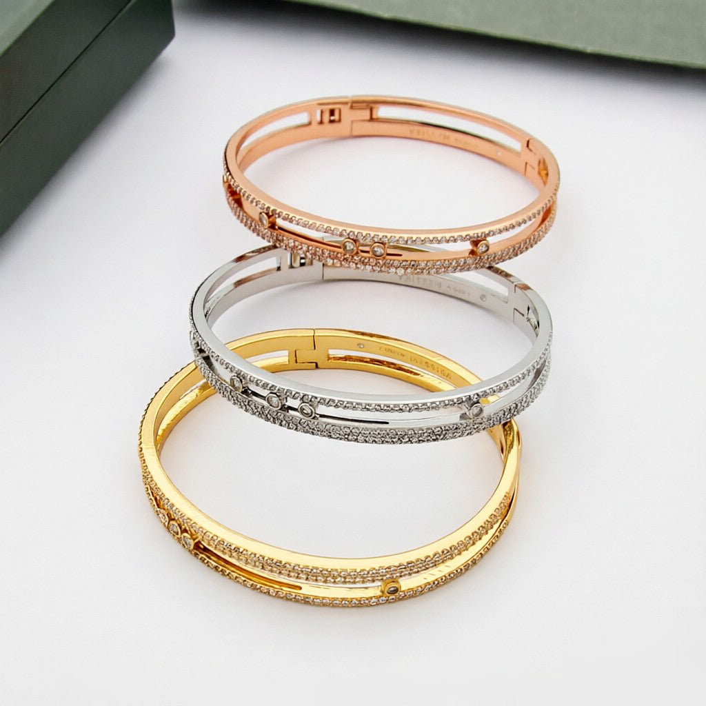 [⭐⭐JeweliWhal]Move Romane pavé bangle