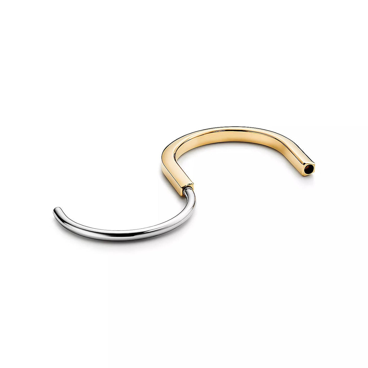 [JeweliWhal]LOCK BRACELET YELLOW AND WHITE GOLD