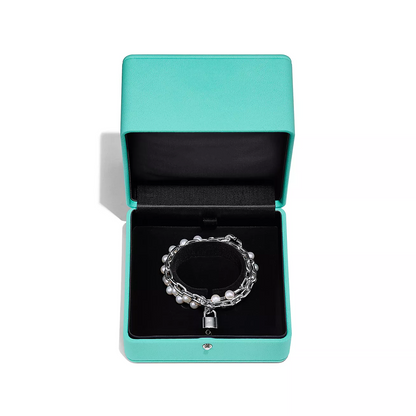 [JeweliWhal]PEARL LOCK SILVER BRACELET