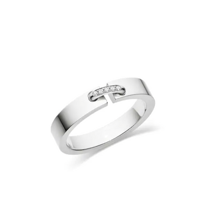 [⭐⭐JeweliWhal]ALLIANZ-RING LIENS VIDENCE DIAMANT 4 MM