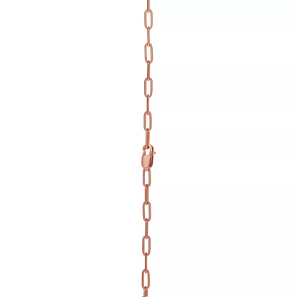 [JeweliWhal]LOCK MEDIUM PENDANT PINK DIAMOND PINK GOLD NECKLACE