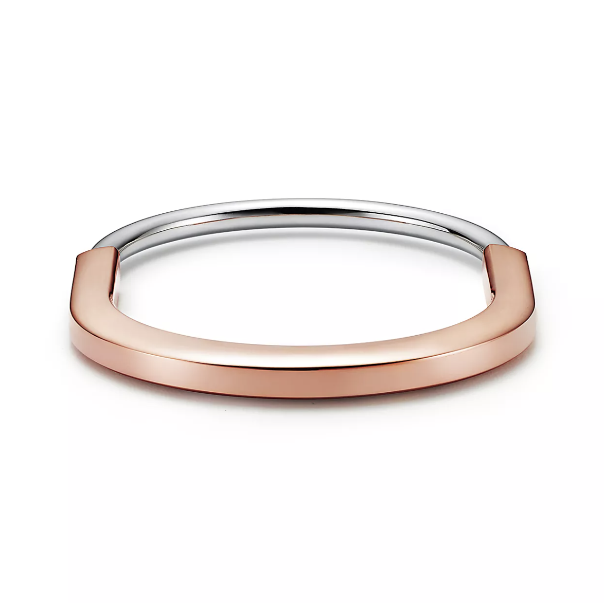 [JeweliWhal]LOCK BRACELET ROSE AND WHITE GOLD DIAMOND