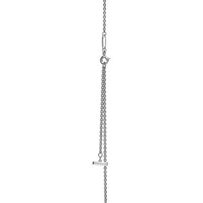 [JeweliWhal]T CIRCLE PENDENT SILVER NECKLACE