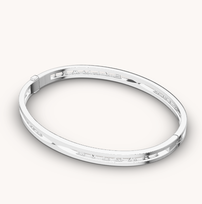 [⭐⭐JeweliWhal]ZERO 1 SPIRAL LOGO SILVER BRACELET