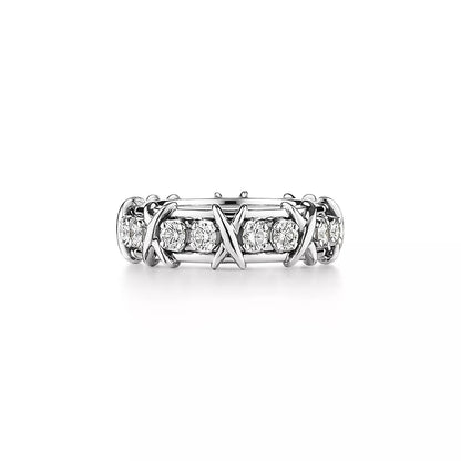 [JeweliWhal]SIXTEEN STONE SILVER RING