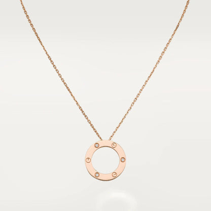[⭐⭐JeweliWhal]LOVE NECKLACE 16MM 3 DIAMONDS
