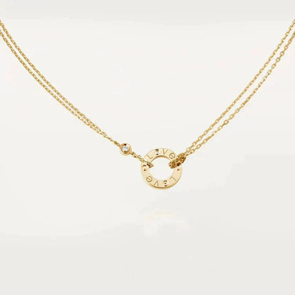 [⭐⭐JeweliWhal]LOVE NECKLACE 16MM 2 DIAMONDS