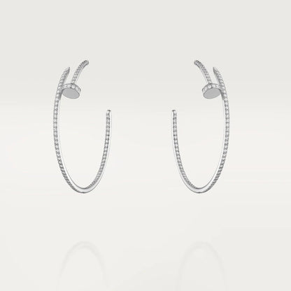 [⭐⭐JeweliWhal]JUSTE EARRINGS FULL DIAMONDS 1.8MM