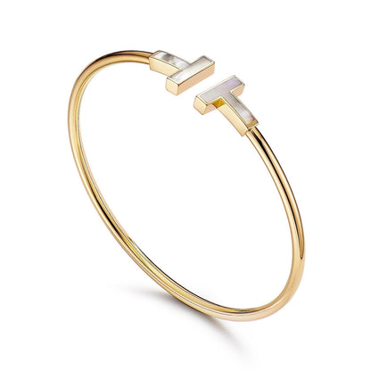 [JeweliWhal]T BRACELET 1.8MM MOP PINK GOLD