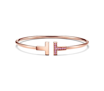 [JeweliWhal]T PINK GOLD PINK DIAMOND BRACELET