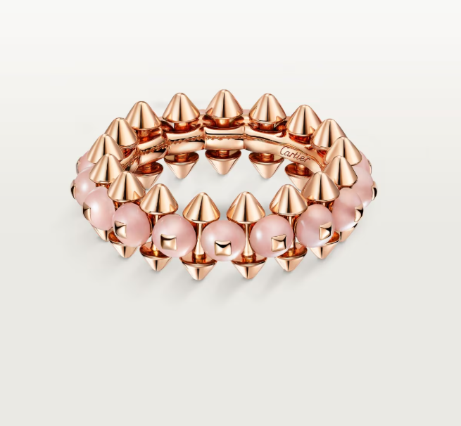 [⭐⭐JeweliWhal]CLASH ELEGANT ROSE GOLD RING FEATURING NATURAL AGATE