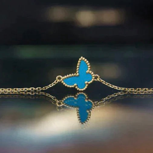 [⭐⭐JeweliWhal]BUTTERFLY TURQUOISE BUTTERFLY BRACELET