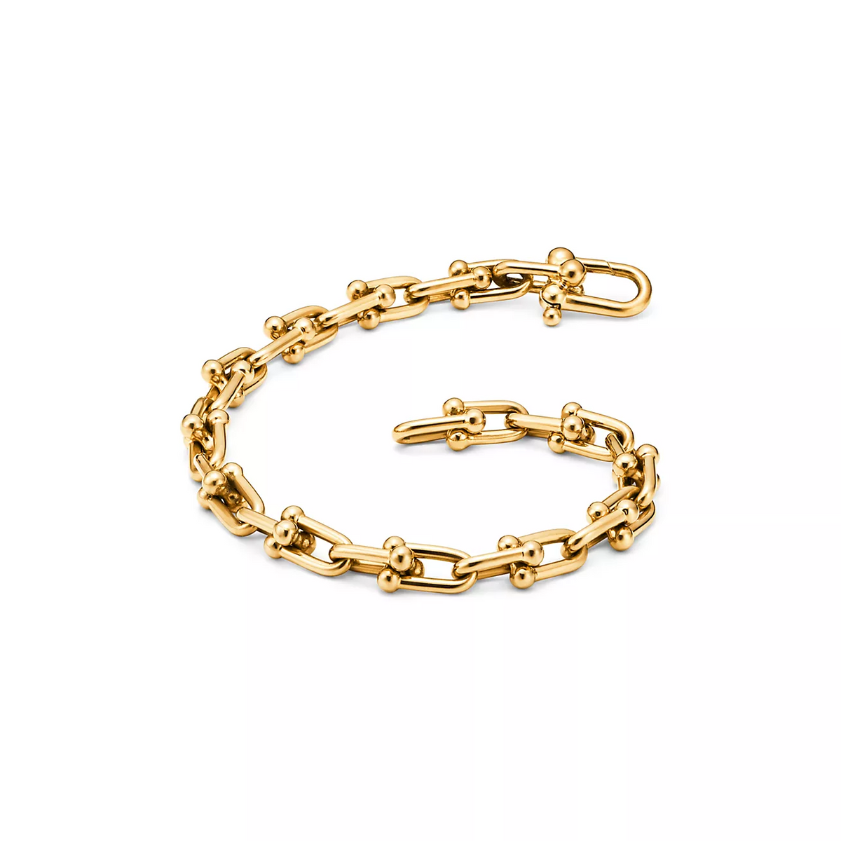 [JeweliWhal]HARDWEAR SMALL LINK 26 MOTIF GOLD BRACELET