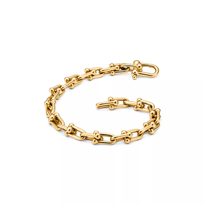 [JeweliWhal]HARDWEAR SMALL LINK 26 MOTIF GOLD BRACELET
