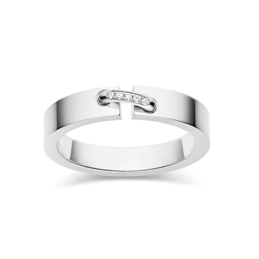[⭐⭐JeweliWhal]ALLIANZ-RING LIENS VIDENCE DIAMANT 4 MM