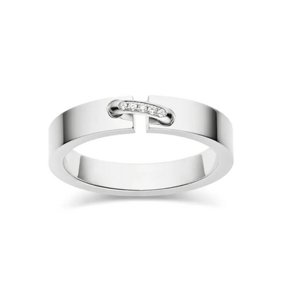 [⭐⭐JeweliWhal]ALLIANZ-RING LIENS VIDENCE DIAMANT 4 MM