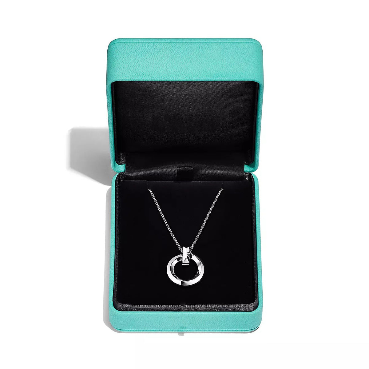 [JeweliWhal]T CIRCLE PENDENT SILVER NECKLACE
