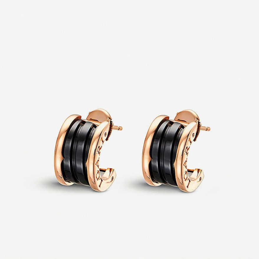 [⭐⭐JeweliWhal]ZERO 1 PINK GOLD CERAMIC EARRINGS