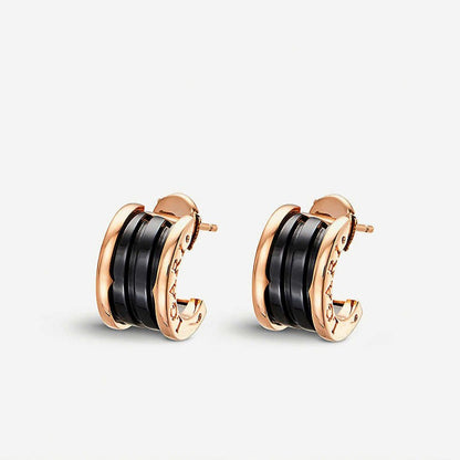 [⭐⭐JeweliWhal]ZERO 1 PINK GOLD CERAMIC EARRINGS