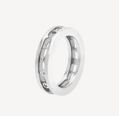 [⭐⭐JeweliWhal]ZERO 1 ONE-BAND WITH OPENWORK LOGO SPIRAL RING