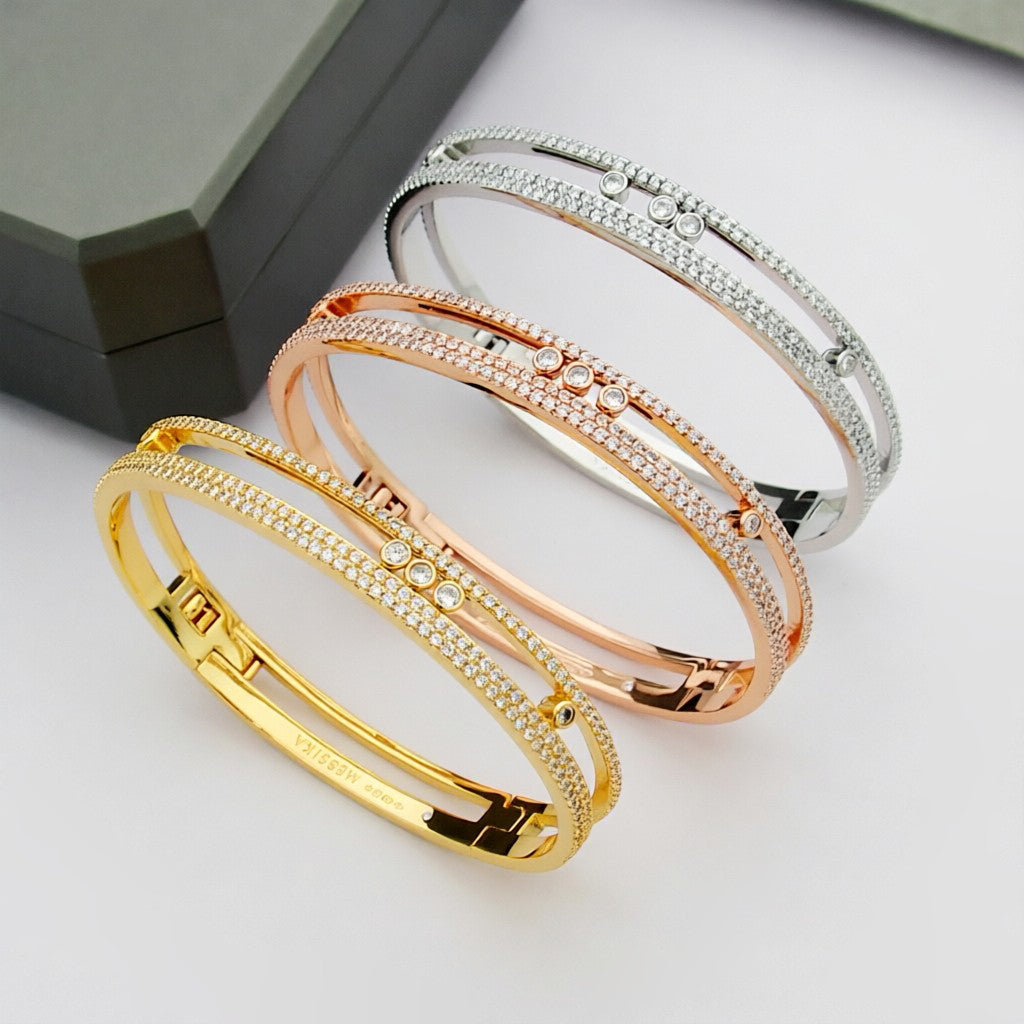 [⭐⭐JeweliWhal]Move Romane pavé bangle