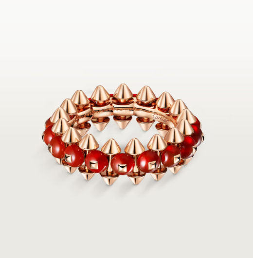 [⭐⭐JeweliWhal]CLASH ELEGANT ROSE GOLD RING FEATURING NATURAL AGATE