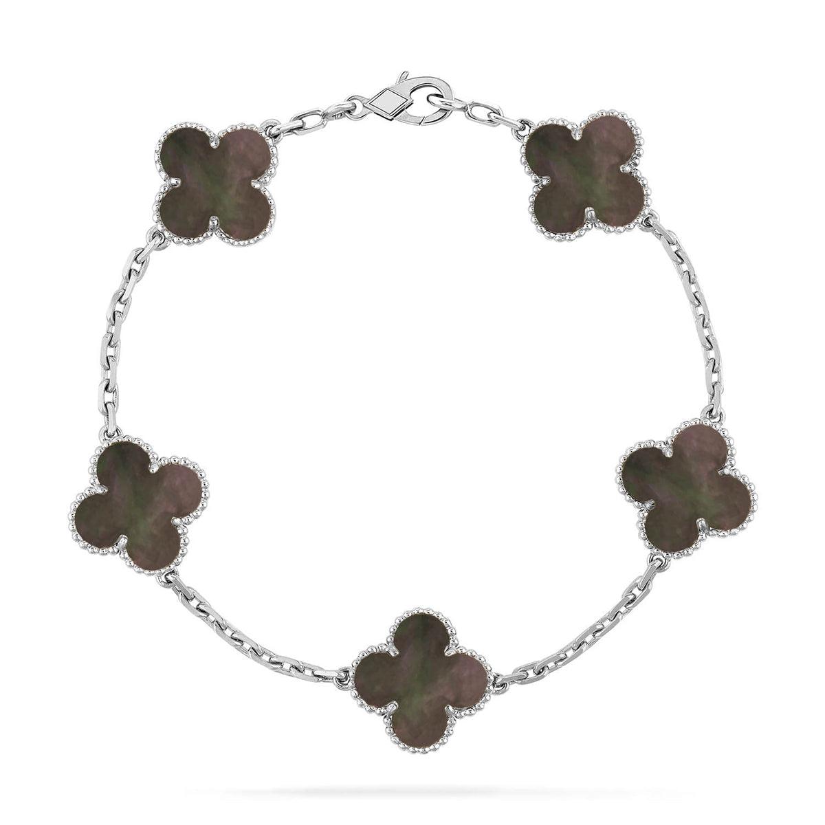 [⭐⭐JeweliWhal] CLOVER 5 MOTIF GRAY MOP BRACELET COLLECTION