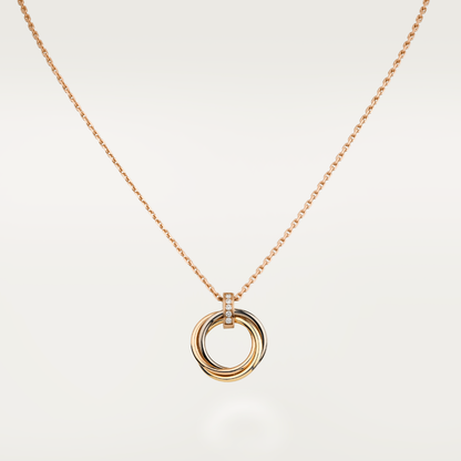 [⭐⭐JeweliWhal]TRINITY NECKLACE GOLD  DIAMONDS
