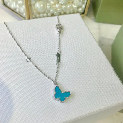 [⭐⭐JeweliWhal]SCHMETTERLING TÜRKIS SCHMETTERLING ARMBAND SILBER