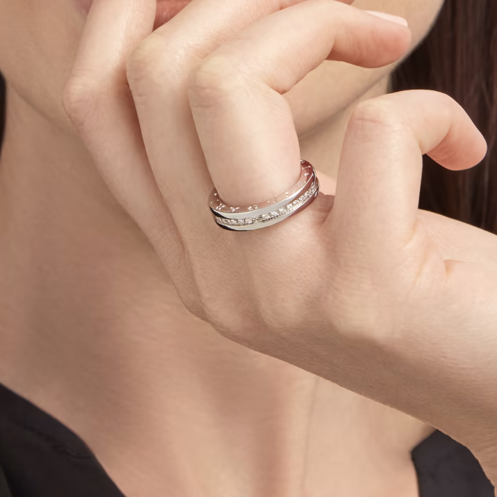 [⭐⭐JeweliWhal]ZERO 1 ONE-BAND PAVED DIAMONDS ON THE SPIRAL RING