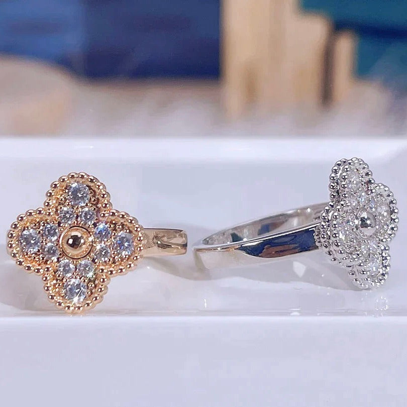 [⭐⭐JeweliWhal]CLOVER DIAMOND RING