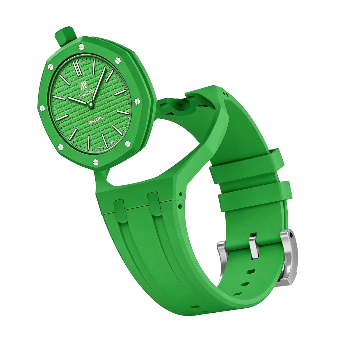 Oak Pop Exklusives Grünes Silikonarmband
