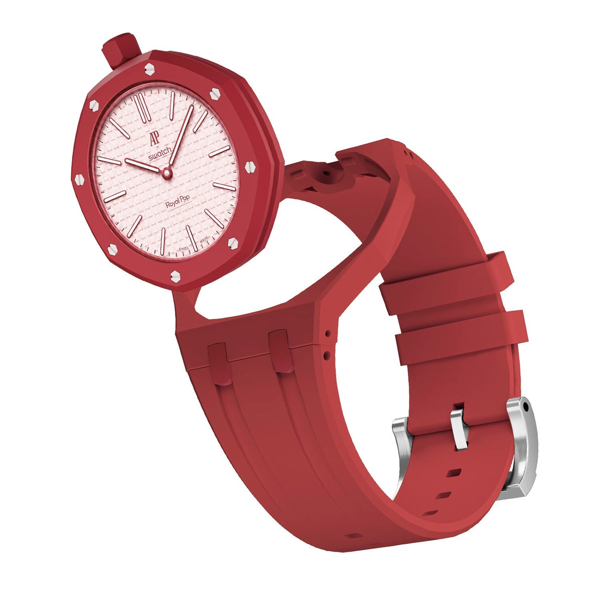 Oak Pop Exklusives rotes Silikonarmband