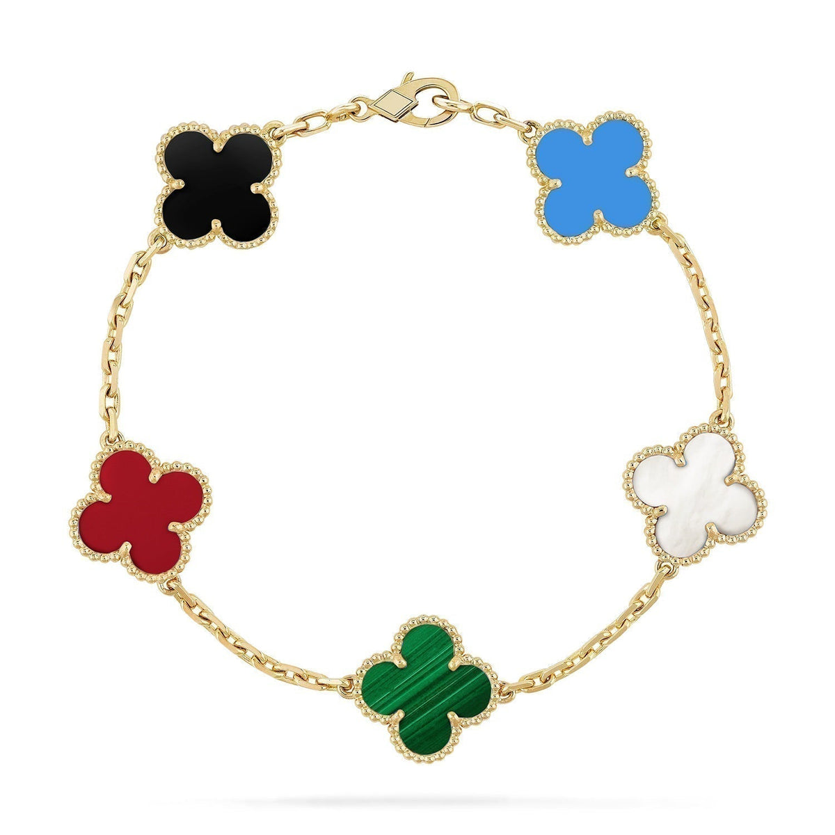 [⭐⭐JeweliWhal]CLOVER 5-MOTIV-ARMBAND MULTICOLOR