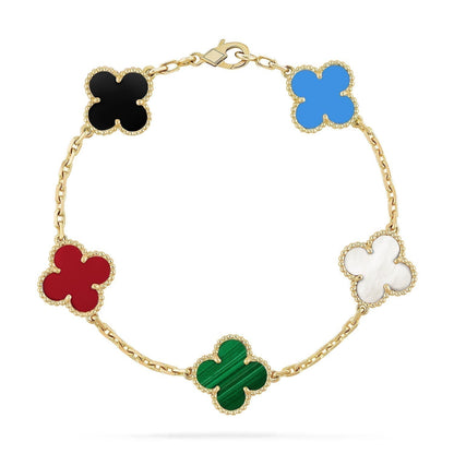 [⭐⭐JeweliWhal]CLOVER 5-MOTIV-ARMBAND MULTICOLOR