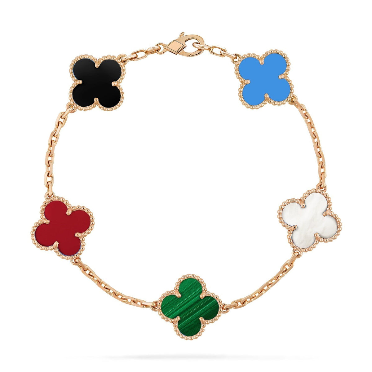 [⭐⭐JeweliWhal]CLOVER 5-MOTIV-ARMBAND MULTICOLOR