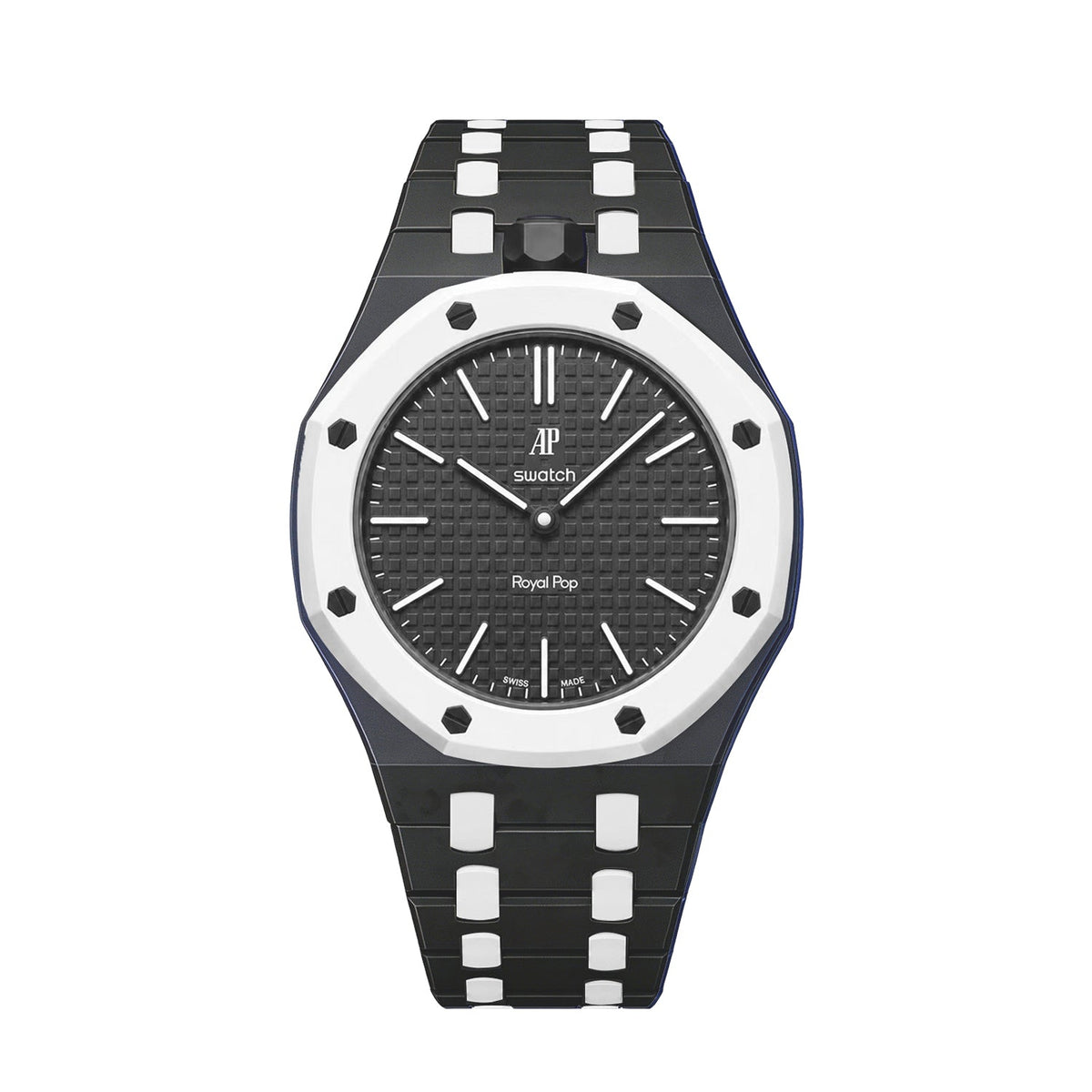 Oak Pop Exklusives schwarz-weißes Bioceramic-Armband
