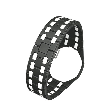 Oak Pop Exklusives schwarz-weißes Bioceramic-Armband