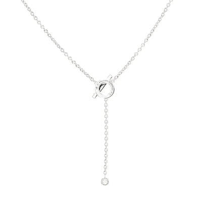 [⭐⭐JeweliWhal]FINESSE SILVER DIAMOND NECKLACE