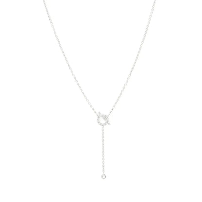 [⭐⭐JeweliWhal]FINESSE SILVER DIAMOND NECKLACE