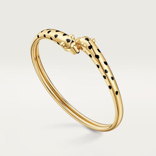[⭐⭐JeweliWhal]PANTHERE DOUBLE HEADED OPEN BRACELET